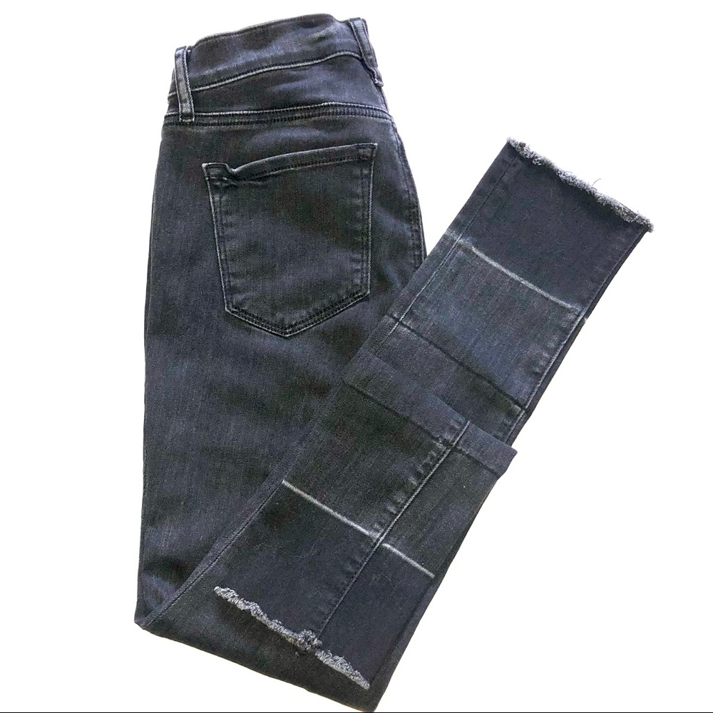 LOFT modern skinny raw hem jeans